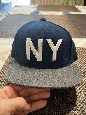 The Hundreds NY Two-Tone Navy and Gray Snapback Hat